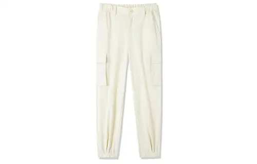 ANTA Variety Training Collection Knitted Sweatpants Women's Apricot Moderate Cuffed Pants