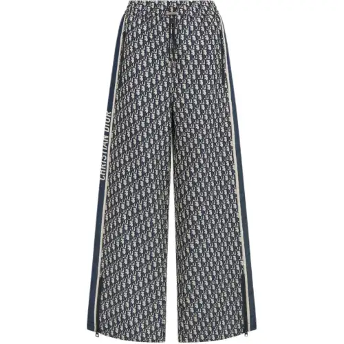 DIOR Casual Pants Women's Blue Moderate Flared Pants