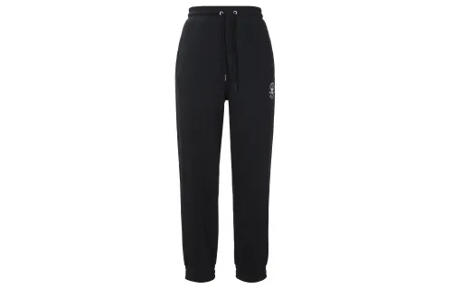 Converse Knitted Sweatpants Women's Black Moderate Cuffed Pants