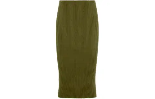PRADA Ribbed knit Cotton Tube Skirt
