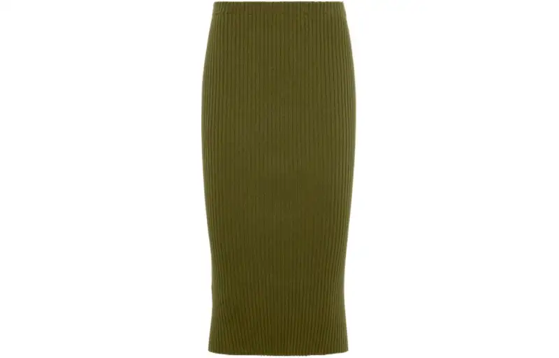 PRADA Ribbed knit Cotton Tube Skirt