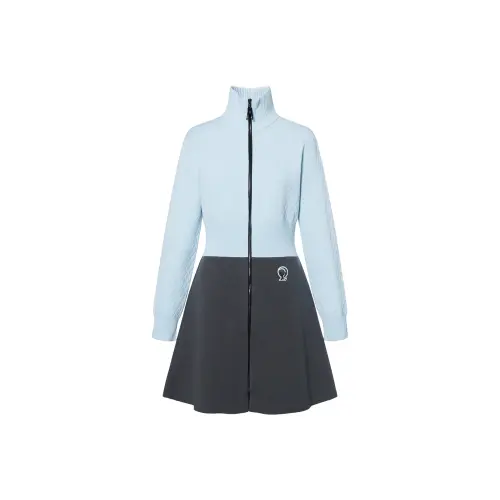 LOUIS VUITTON SS22 Long Sleeved Dress Women's Blue