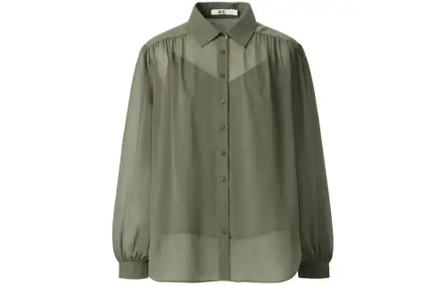 UNIQLO SS24 Shirt Matching Set Women's Olive