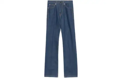 high-waist straight jeans