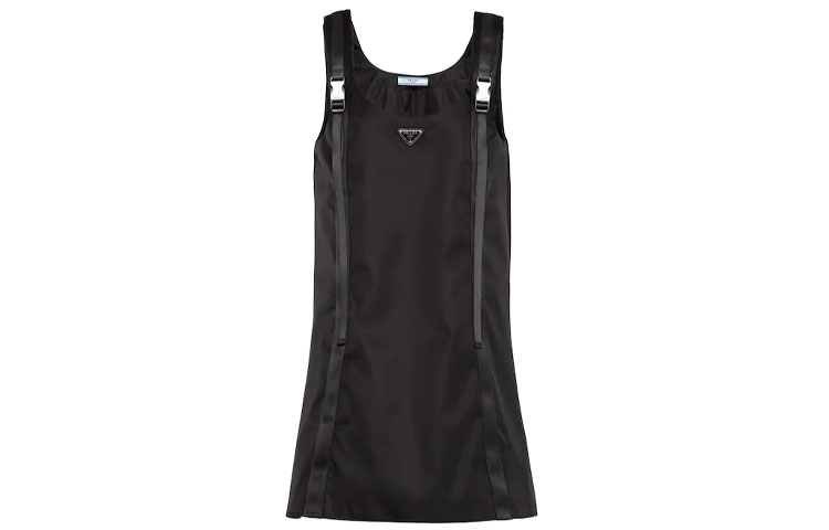 PRADA SS21 Sleeveless Dress Women's Black