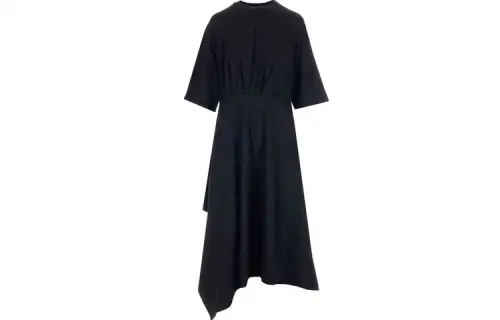 Balenciaga Short Sleeved Dress Women's Black