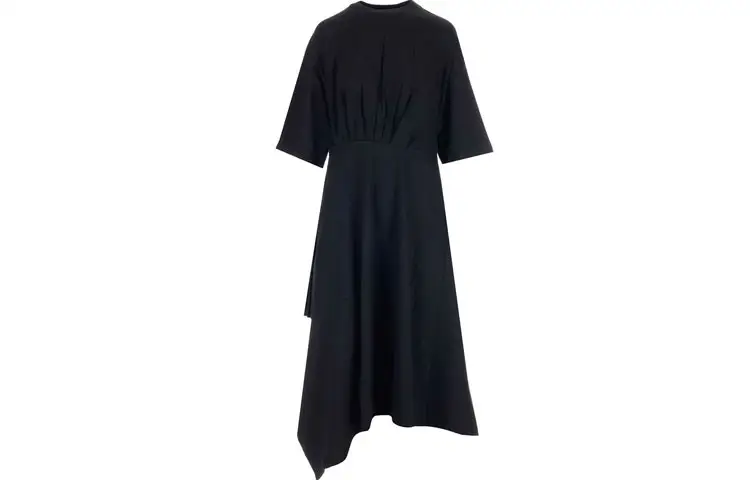 Balenciaga Short Sleeved Dress Women's Black