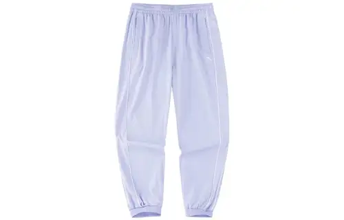 ANTA Variety Training Collection Knitted Sweatpants Women's Waterlight Purple Moderate Cuffed Pants