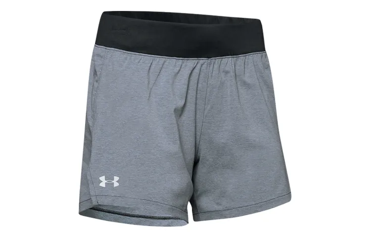 Under Armour Launch Casual Shorts Women's Heather Dark Gray Moderate