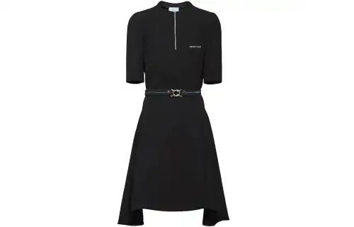 PRADA SS21 Short Sleeved Dress Women's Black