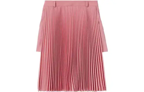 Burberry Pleated Panel Grain De Poudre Shorts 'Rosy Pink'