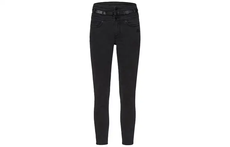 EVISU Jeans Women's Black Moderate Slim Fit Pants