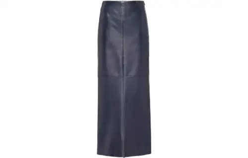 PRADA SS23 Denim Long Skirt Women's Dark Blue