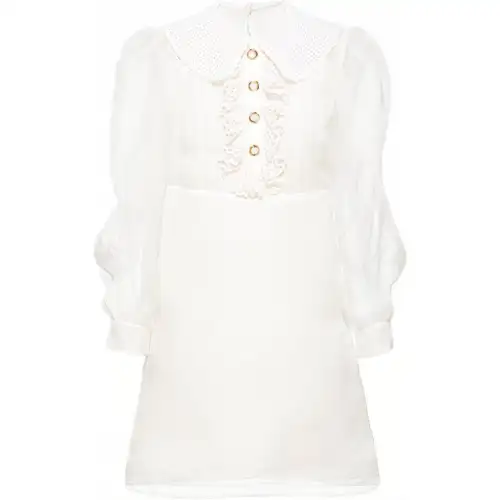 MIU MIU FW21 Long Sleeved Dress Women's White