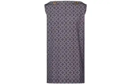 LOUIS VUITTON SS23 Sleeveless Dress Women's Gray Blue