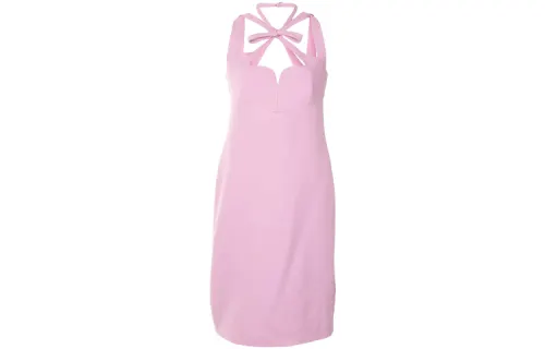 GUCCI Sleeveless Dresses Women's Pink Moderate Mid Length