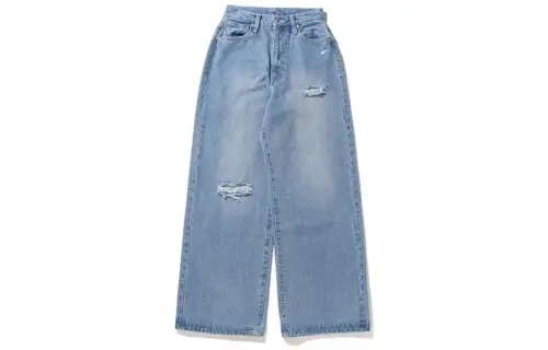 A BATHING APE Jeans Women's Moderate Ripped Pants