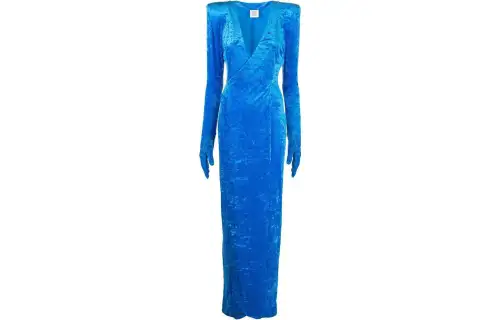 Vetements Long Sleeved Dresses Women's Blue
