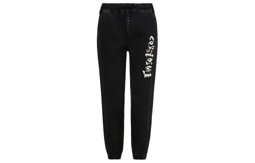 EVISU Jeans Women's Black Moderate Cuffed Pants