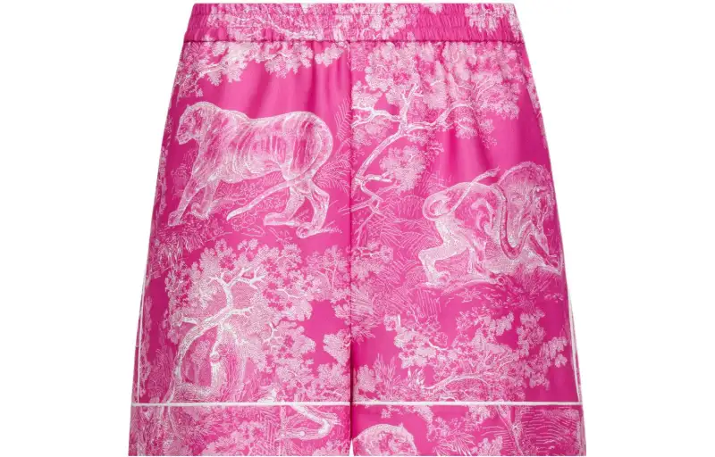 DIOR Quarterly New Products Casual Shorts Women's Bright Pink Moderate