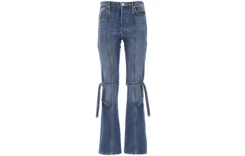 KENZO Jeans Women's Blue Moderate Flared Pants