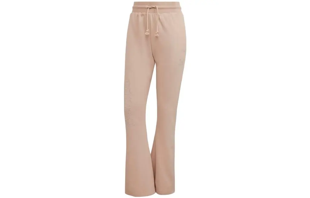 Adidas 2000 Luxe Open Hem Track Pants Knitted Sweatpants Women's Pearl Gray