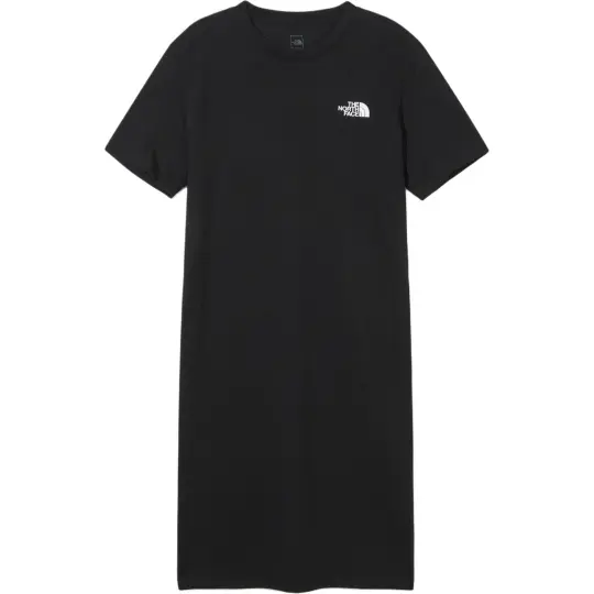 THE NORTH FACE W'S Essential S/S Midi Dress Short Sleeved Dress Women's Black