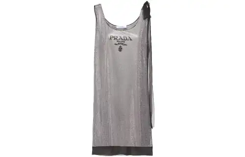 【Previous Season】crystal-embellished chiffon dress