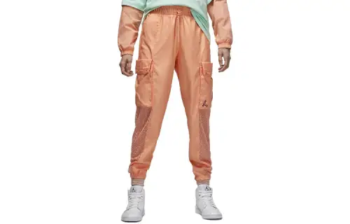 Jordan Cargo Pants Women's Orange Red Moderate Cuffed Pants