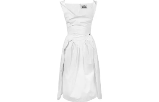 Vivienne Westwood Sunday cowl-neck cotton midi dress