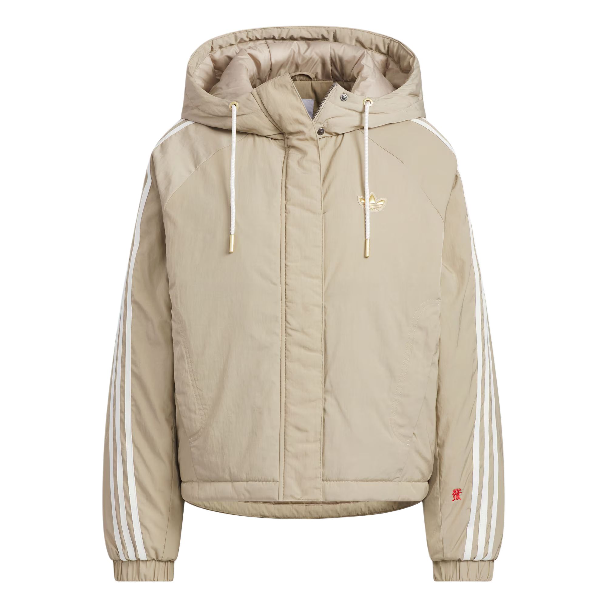 Adidas Originals CNY W JACKET PA Puffer Jacket Women's Shadow Khaki Brown