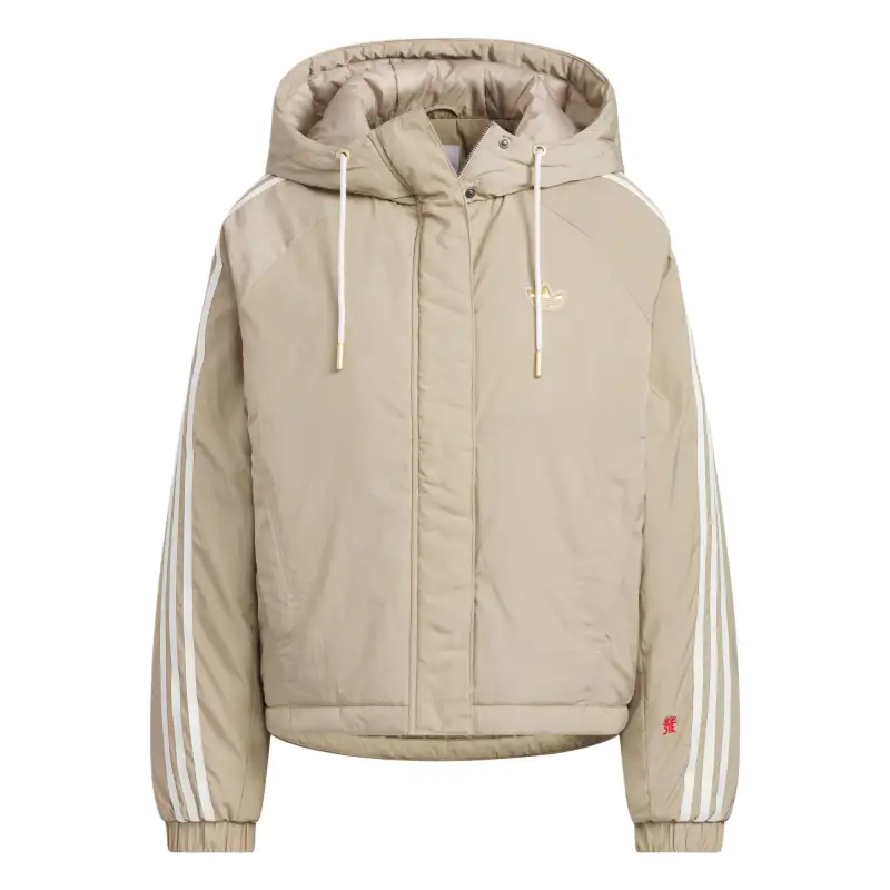 Adidas Originals CNY W JACKET PA Puffer Jacket Women's Shadow Khaki Brown