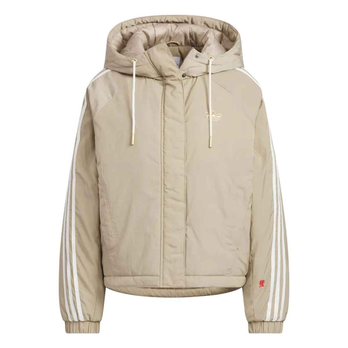 Adidas Originals CNY W JACKET PA Puffer Jacket Women's Shadow Khaki Brown