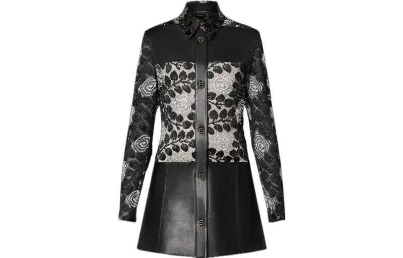 LOUIS VUITTON SS22 Long Sleeved Dress Women's Black