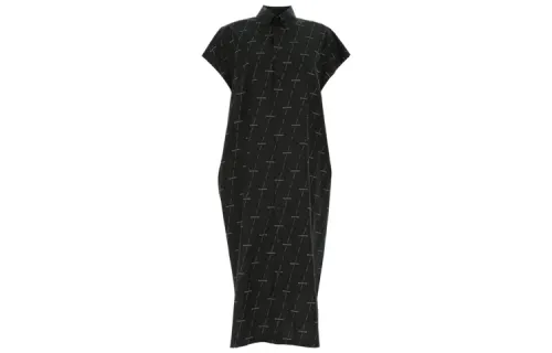 Balenciaga SS21 Short Sleeved Dress Women's Black