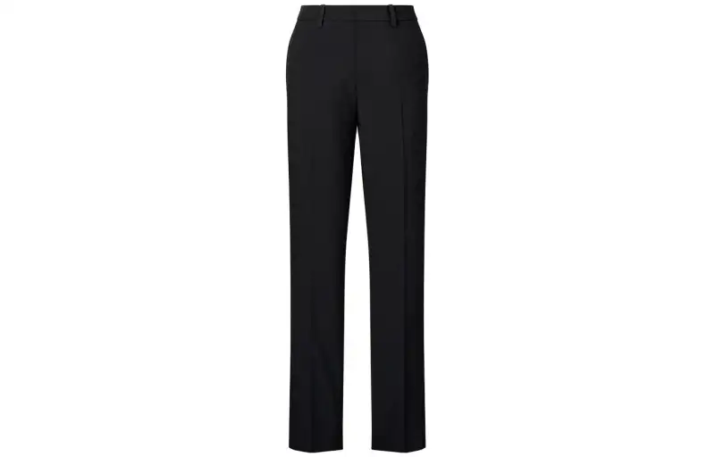 UNIQLO Suit Pants Women's Black Moderate Straight Fit Pants