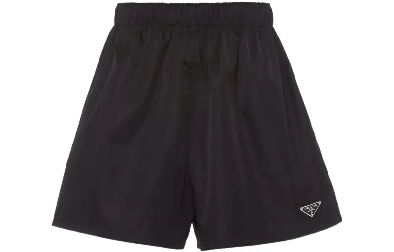 Re-Nylon triangle-logo shorts