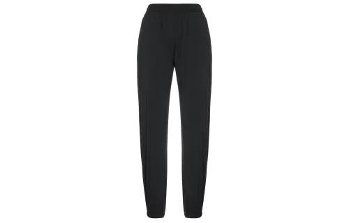 ANTA Knitted Sweatpants Women's Black Moderate Cuffed Pants