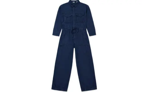 Levis Jumpsuits Women's Blue Moderate Straight Fit Pants