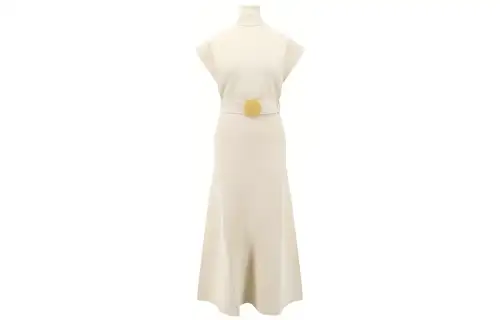 【Previous Season】belted roll-neck knitted dress