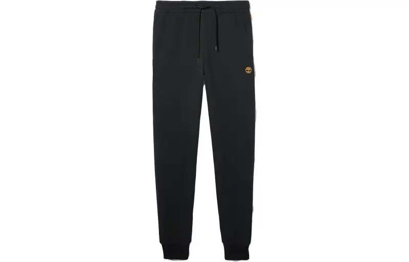 Timberland Knitted Sweatpants Women's Black Moderate Cuffed Pants