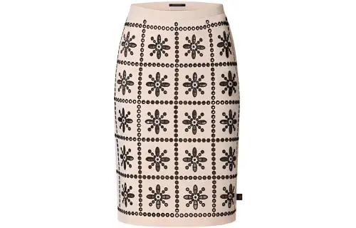 LOUIS VUITTON Broderie Anglaise Knit Skirt