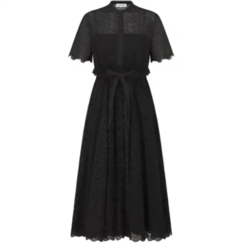 DIOR Short Sleeved Dress Women's Black
