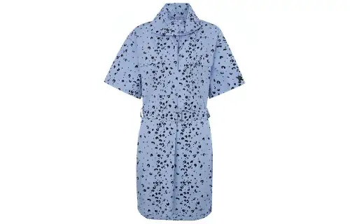 KENZO Short Sleeved Dresses Women's Blue Moderate Mid Length