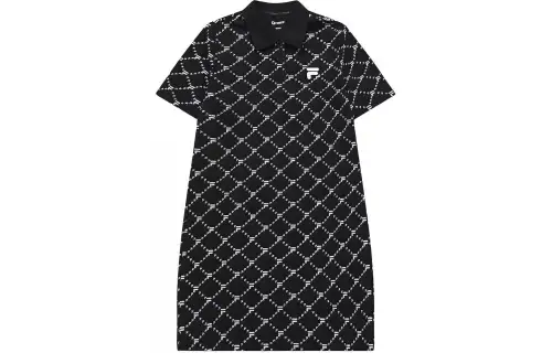 FILA FUSION FOB Short Sleeved Dress Women's Jet Black