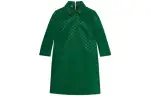 GUCCI SS22 Long Sleeved Dress Women's Green