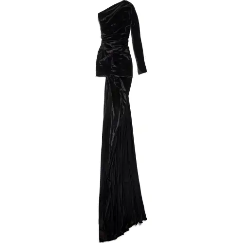 Balenciaga FW24 Long Sleeved Dress Slim Fit Women's Black