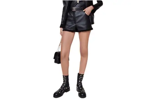 CHANEL Casual Shorts Women's Black Moderate