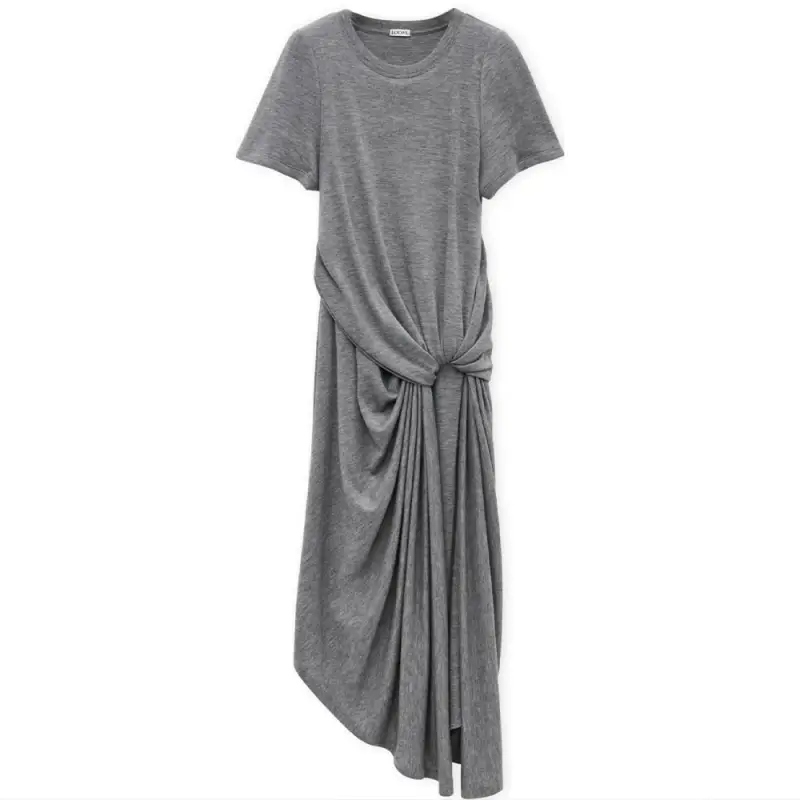 LOEWE Draped Dress 'Anthracite'