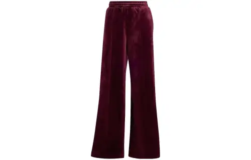 Adidas Originals Knitted Sweatpants Japan Version Women's Burgundy